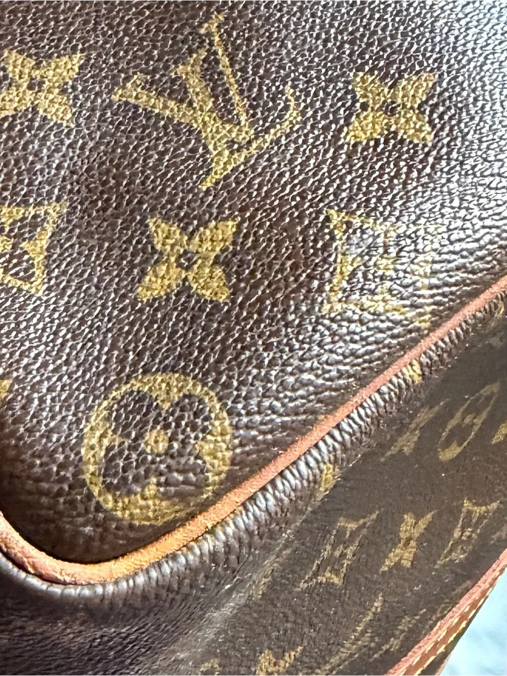 Louis Vuitton Monogram Canvas Keepall-Style 45 Travel Bag in Brown
